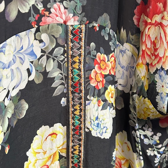 Johnny Was Multicolor Floral Kimono - Picture 14 of 16